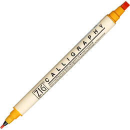 Zig Memory System Calligraphy - Apricot (2mm/5mm)