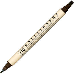 Zig Memory System Calligraphy - Chocolate (2mm/5mm)