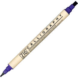 Zig Memory System Calligraphy - Pure Violet (2mm/5mm)