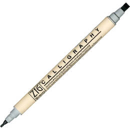 Zig Memory System Calligraphy - Platinum (2mm/5mm)
