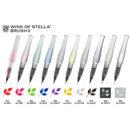 Zig Wink Of Stella Glitter Brush Marker II - Assorted Colours