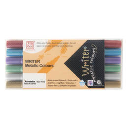 Zig Memory System Writer Metallic Colours - 6 Colors Set (1mm/1.2mm)