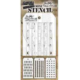 Tim Holtz Shifters Mini Stencil Set #36 MST036