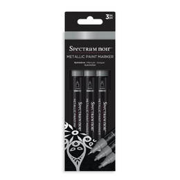 Spectrum Noir Metallic Paint Marker 3/PKg - Quick Silver