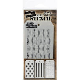 Tim Holtz Mini Layering Stencil Set 3/Pkg - Set #36 MTS36