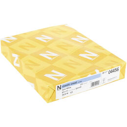 Neenah 110lb Classic Crest Cardstock 8.5"X11" 25/Pkg - Solar White N04456