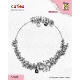 Nellie Snellen Cutie Clear Stamps - Wreath NCCS051