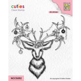 Nellie Snellen Cutie Clear Stamps - Reindeer NCCS052