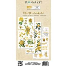 49 and Market Color Swatch: Ochre Rub-Ons 6"x12"
