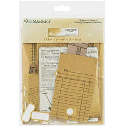 49 and Market Color Swatch: Ochre Ephemera Stackers 60/Pkg