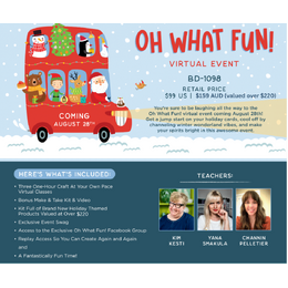 DEPOSIT - Oh What Fun! Virtual Holiday Cardmaking Event + Kit