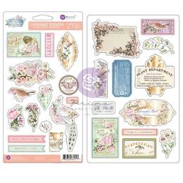 The Plant Department Chipboard Stickers 27/Pkg - Shapes w/ Foil Details