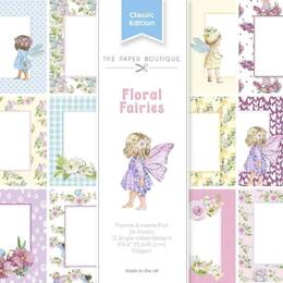 The Paper Boutique Floral Fairies Frames & Insert Papers for 6 in x 6 in & 5 in x 7 in Cards