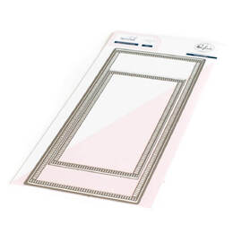 Pinkfresh Studio Essentials Dies - Blanket Stitch Slimline Rectangles PF076ES