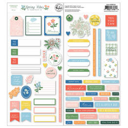 Pinkfresh Studio - Spring Vibes Collection - Cardstock Stickers 188223