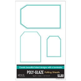 Gina K Designs Poly-Glaze Foiling Sheets - Tag Trio