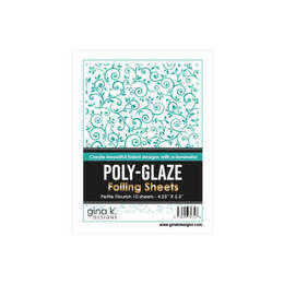 Gina K Designs Poly-Glaze Foiling Sheets - Petite Flourish