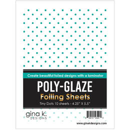 Gina K Designs Poly-Glaze Foiling Sheets - Tiny Dots