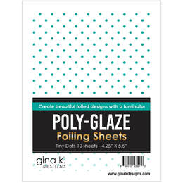 Gina K Designs Poly-Glaze Foiling Sheets - Tiny Dots