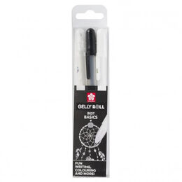 Sakura Gelly Roll Gel Pen - Black, White & Transparent (3pcs)