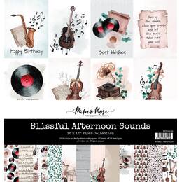 Paper Rose 12x12 Paper Collection - Blissful Afternoon Sounds 28249
