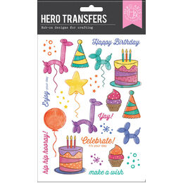 Hero Arts - Birthday Party Hero Transfers RT126