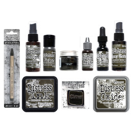 Tim Holtz Distress Colour Scorched Timber BUNDLE 9/PK