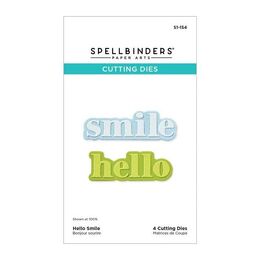 Spellbinders Etched Dies - Out and About Collection - Hello Smile S1-154