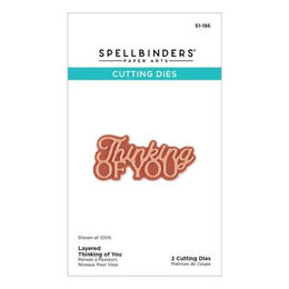 Spellbinders Etched Dies - Layered Thinking of You S1-186