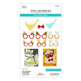 Spellbinders Etched Dies - Bibi's Cats and Pugs Collection - Cats and Pugs Accessories (by Bibi Cameron) S4-1345