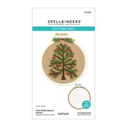 Spellbinders Etched Dies - Nichol's Needlework Collection - Faux Embroidered Spruce (by Nichol Spohr) S4-1365