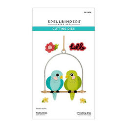 Spellbinders Etched Dies - Cheerful Chirps Collection - Pretty Birds S4-1406