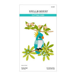 Spellbinders Etched Dies - Cheerful Chirps Collection - Flying High S4-1407