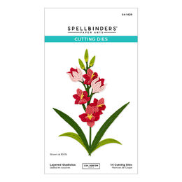 Spellbinders Etched Dies - Wildflowers Collection - Layered Gladiolus (by Lisa Horton) S4-1429