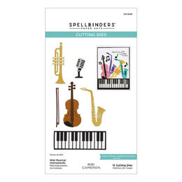 Spellbinders Dies - Bibi's Musical Notes Collection - Mini Musical Instruments (by Bibi Cameron) S4-1445