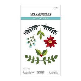 Spellbinders Etched Dies - All About Christmas Collection - Christmas Foliage (by Lisa Horton) S4-1452