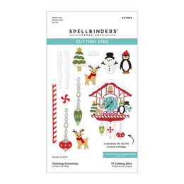 Spellbinders Etched Dies - Cuckoo Cottage Collection - Chiming Christmas S4-1464
