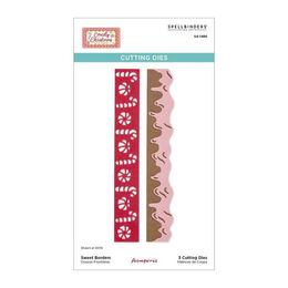 Spellbinders Etched Dies - Candy Christmas Collection - Sweet Borders (by Stamperia) S4-1486