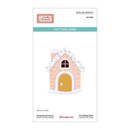 Spellbinders Etched Dies - Candy Christmas Collection - Gingerbread House (by Stamperia) S4-1492