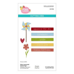 Spellbinders Etched Dies - Pink Lemonade Stand Tags (with Simple Stories) S4-1532
