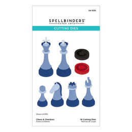 Spellbinders Etched Dies - Chess & Checkers S4-1534