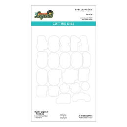 Spellbinders Etched Dies - Rustic Legend Numbers for Coordinating Stamp Set (with Simple Stories) S4-1536