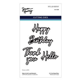 Spellbinders Etched Dies - Big & Bold Sentiments (by Simon Hurley) S4-1539