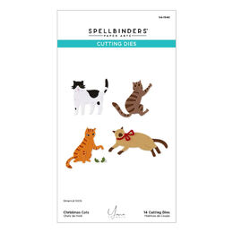 Spellbinders Etched Dies - Christmas Cats (by Yana Smakula) S4-1546