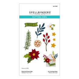 Spellbinders Etched Dies - Festive Floral Mix S4-1549