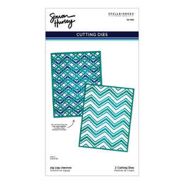 Spellbinders Etched Dies - Zig Zag Chevron (by Simon Hurley) S5-582