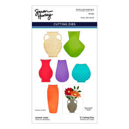 Spellbinders Etched Dies - Ceramic Vases (by Simon Hurley) S5-584