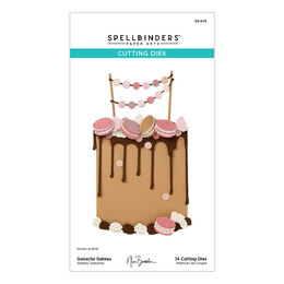 Spellbinders Etched Dies - Bougie Birthday Collection - Ganache Gateau (by Nina Boettcher) S5-676