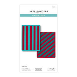 Spellbinders Etched Dies - All About Christmas Collection - Lots of Stripes (by Lisa Horton) S5-691