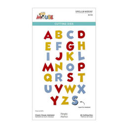 Spellbinders Etched Dies - Say Cheese Classic Mouse Collection - Classic Mouse Alphabet S5-703